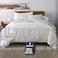 Ella Jayne Duvet Cover Queen Size 3 Pieces 100 Cotton Percale FullQueen Soft Breathable Lightweight Including Duvet Cover 1 Piece 90 x 90 Inches with 2 Pillow Shams Silver Design