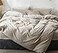 MooMee Bedding Duvet Cover Set 100 Washed Cotton Linen Like Textured Breathable Durable Soft Comfy Heathered Tannish Linen Grey King 104x90
