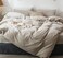 MooMee Bedding Duvet Cover Set 100 Washed Cotton Linen Like Textured Breathable Durable Soft Comfy Heathered Tannish Linen Grey King 104x90