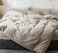 MooMee Bedding Duvet Cover Set 100 Washed Cotton Linen Like Textured Breathable Durable Soft Comfy Heathered Tannish Linen Grey King 104x90
