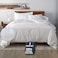 Ella Jayne Duvet Cover Full 3 Pieces 100 Cotton Percale FullQueen Soft Breathable Lightweight Including Full Size Duvet Cover 1 Piece 90 x 90 Inches with 2 Pillow Shams White Design
