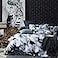 MILDLY 100 Long Staple Cotton Duvet Cover Set Dark Blue Ginkgo Leaf Watercolor Comforter Cover Set