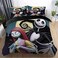 Ankeyoo Duvet Cover Sets Nightmare Christmas Jack and Sally Rose Decor Bedding Set Home Bedroom Decoration Microfiber Fabric No Comforter 3pcs Queen Size