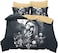 Ankeyoo Nightmare Christmas Duvet Cover 3 Pcs Set with 2 Pillowcases Cartoon Skull Bedding Set with Zipper Closure Luxury Soft Microfiber Bedding Queen US Standard