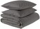 Amazon Aware 100 Organic Cotton 300 Thread Count Duvet Cover Set Dark Gray FullQueen