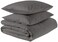 Amazon Aware 100 Organic Cotton 300 Thread Count Duvet Cover Set Dark Gray FullQueen