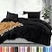 Utopia Bedding Duvet Cover Full Size 3 Piece with Zipper Closure 1 Comforter Cover 80X90 Inches 2 Pillow Shams 20X26 Inches Black Comforter Not Included