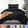 Utopia Bedding Duvet Cover Twin Size 2 Piece with Zipper Closure 1 Comforter Cover 68X90 Inches 1 Pillow Sham 20X26 Inches Black Comforter Not Included