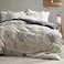 Oli Anderson Boho Duvet Cover Set King Size Beige and Gray Color Clash 3 Pieces Microfiber Bedding Set Durable and Super Soft Duvet Covers with Zipper and Ties 10490