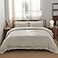 Simple&Opulence SimpleOpulence 100 Washed Linen Duvet Cover with Embroidered3 Pieces Soft Farmhouse Comforter Set with Button Closure1 Duvet Cover and 2 PillowshamsQueenNatural Linen