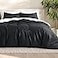 Bare Home Bedding Duvet Cover Queen Size Premium 1800 Super Soft Collection Lightweight Cooling Duvet Cover Soft Breathable Bedding Queen Black