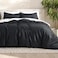 Bare Home Bedding Duvet Cover Queen Size Premium 1800 Super Soft Collection Lightweight Cooling Duvet Cover Soft Breathable Bedding Queen Black