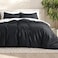 Bare Home Bedding Duvet Cover Queen Size Premium 1800 Super Soft Collection Lightweight Cooling Duvet Cover Soft Breathable Bedding Queen Black