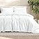 Bare Home Bedding Duvet Cover King Size Premium 1800 Super Soft Collection Lightweight Cooling Soft Breathable Bedding Duvet Cover King White
