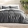 Bare Home Bedding Duvet Cover King Size Premium 1800 Super Soft Collection Lightweight Cooling Soft Breathable Bedding Duvet Cover King Grey