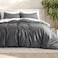 Bare Home Bedding Duvet Cover King Size Premium 1800 Super Soft Collection Lightweight Cooling Soft Breathable Bedding Duvet Cover King Grey