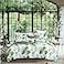 MILDLY Floral Duvet Cover Set 100 LongStaple Cotton Green Palm Leaf Pattern Printed Tropical Comforter Cover 3pcs Soft Breathable Luxury Bedding for All Season