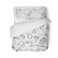 rouihot Duvet Cover Set QueenFull Size Different Witch Equipment Pattern Birdcage Magic Wand 3 Piece Microfiber Fabric Decor Bedding Sets for Bedroom