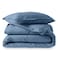 Bare Home Flannel Duvet Cover Set Extra Long 100 Cotton Velvety Soft Heavyweight Premium Flannel Double Brushed Includes Sham Pillow Covers TwinTwin XL Coronet Blue