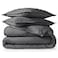 Bare Home Flannel Duvet Cover Set King 100 Cotton Velvety Soft Heavyweight Premium Flannel Double Brushed Includes Sham Pillow Covers King Grey