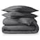 Bare Home Flannel Duvet Cover Set King 100 Cotton Velvety Soft Heavyweight Premium Flannel Double Brushed Includes Sham Pillow Covers King Grey