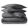 Bare Home Flannel Duvet Cover Set King 100 Cotton Velvety Soft Heavyweight Premium Flannel Double Brushed Includes Sham Pillow Covers King Grey