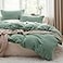 Bedsure Sage Green Duvet Cover Full Size 3 Pieces Prewashed Extra Soft CottonLike Polyester Bedding Set Includes 1 Duvet Cover 80x90 Inches with Zipper Closure 2 Pillow Shams No Comforter