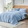 Sijo SIJO AiryWeight Tencel Duvet Cover 100 Lyocell Derived from Eucalyptus Buttery Soft Best Cooling Sheets by Architectural Digest Sky KingCal King 106x90