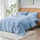 Sijo SIJO AiryWeight Tencel Duvet Cover 100 Lyocell Derived from Eucalyptus Buttery Soft Best Cooling Sheets by Architectural Digest Sky KingCal King 106x90