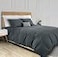 White Classic Grey Duvet Cover King Size Microfiber Duvet Cover with Zipper Set of 1 Down Comforter Cover with 2 Pillow Shams Luxury Comforter Cover King Size Comforter Not Included