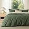 Bedsure Duvet Cover Oversized King Size Soft Double Brushed Bedding Set for Kids Adults Zipper Closure 3 Pieces Includes 1 Duvet Cover 120x98 2 Pillow Shams NO Comforter Olive Green