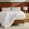 Bedsure Duvet Cover with Fitted Sheet Full Deep Pocket Hotel Luxury Soft Double Brushed Bedding Set with Zipper Closure Includes 1 Duvet Cover 1 Fitted Sheet 2 Pillow Shams NO Comforter White