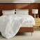Bedsure Duvet Cover with Fitted Sheet Full Deep Pocket Hotel Luxury Soft Double Brushed Bedding Set with Zipper Closure Includes 1 Duvet Cover 1 Fitted Sheet 2 Pillow Shams NO Comforter White