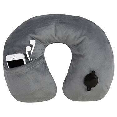 Travelon Deluxe Inflatable Pillow Gray