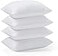 Acanva Basic Bed Pillow Soft Rest Cushion Stuffer for Sleeping King White 4 Count