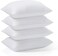Acanva Basic Bed Pillow Soft Rest Cushion Stuffer for Sleeping King White 4 Count