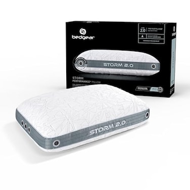Bedgear Storm Performance Pillow 20 Cooling Bed Pillow for Hot Sleepers Medium Firmness Pillow for All Sleep Positions Washable Removable Cover 20 W x 26 L x 575 H