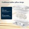 Pacific Coast Bed Pillow Luxury Hotel Goose Feather and Down Firm Pillow for Sleeping with 100 Cotton Shell Soft and Supportive
