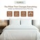 Pillowflex Synthetic Down Sleeping Pillows Standard Size Medium Firmness for Back Side Stomach Sleepers Ideal for Standard Size Bed Twin Full Size Beds Comfortable Pillow for Sleeping