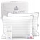 Queen Anne Hotel Pillows Standard Size Bed Pillows for Sleeping Set of 2 Adjustable Luxury Down Alternative for Side Back Sleepers Firm Support Cooling Hypoallergenic Made in USA