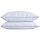 puredown Goose Feathers and Down Pillow with Diamond Quilting with 100 Cotton Cover Pack of 2 Queen Size