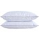 puredown Goose Feathers and Down Pillow with Diamond Quilting with 100 Cotton Cover Pack of 2 Queen Size