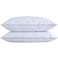 puredown Goose Feathers and Down Pillow with Diamond Quilting with 100 Cotton Cover Pack of 2 Queen Size
