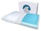 Bluewave Bedding Super Slim Max Cool CarbonBlue Gel Memory Foam Pillow for Stomach and Back Sleepers Thin Flat Design with Advanced Cooling 325Inch Height Standard Size