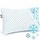 Nestl Cooling Pillows King Size Gel Infused Shredded Memory Foam Pillow Adjustable for Sleeping Breathable Washable Cool Bed Cover 20x36