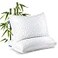 QUTOOL Shredded Memory Foam Pillows 2 Pack Rayon Derived from Bamboo Pillow Queen Size Set of 2 Cooling Gel Pillows for Sleeping Adjustable Pillow for Side Stomach and Back Sleepers with Washable Cove
