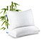 QUTOOL Shredded Memory Foam Pillows 2 Pack Rayon Derived from Bamboo Pillow Queen Size Set of 2 Cooling Gel Pillows for Sleeping Adjustable Pillow for Side Stomach and Back Sleepers with Washable Cove