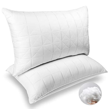 NEIPOTA King Size Pillows Set of 2 Premium Down Alternative Cooling Bedding 20 x 36 White Bed Sleeping Pillow for Back Stomach or Side Sleepers