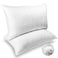 NEIPOTA King Size Pillows Set of 2 Premium Down Alternative Cooling Bedding 20 x 36 White Bed Sleeping Pillow for Back Stomach or Side Sleepers