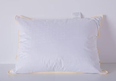 Eastwarmth Goose Down Feather Pillows Standard Size One Pillow 100 Cotton Classic White Supportive Cool Bed Pillows for Back Side Stomach Sleepers